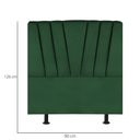 Ver imagem 3 de Cabeceira Solteiro Cama Box Estofada 90 Cm Lile Suede Verde