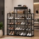 Ver imagem 2 de Estante 12 Prateleiras Nicho Organizador Modular Multiuso Sapateira Rack Armario Brinquedos Quarto P