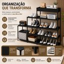 Ver mais imagens de Estante 12 Prateleiras Nicho Organizador Modular Multiuso Sapateira Rack Armario Brinquedos Quarto P
