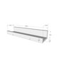 Prateleira Decorativa Multiuso com Suporte Invisivel:branco - 2