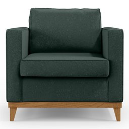 Poltrona Decorativa Para Sala de Estar Jane D05 Linho Verde - Mpozenato - 6