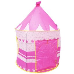 Barraca Infantil Toca Dobrável Castelo Menina Cabana Tenda Divertida Rosa Brinqway BW-068RS - 4