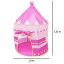 Ver imagem 2 de Barraca Infantil Toca Dobrável Castelo Menina Cabana Tenda Divertida Rosa Brinqway BW-068RS