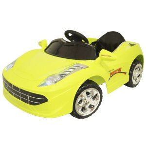 Mini Carro Elétrico Infantil Criança 6v com Controle Remoto Verde Brinqway Bw-097vd Bivolt