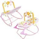 Ver imagem 6 de Cadeira Cadeirinha Bebê Descanso Vibratória Musical com Balanço Menina Rosa Importway Bw-094rs