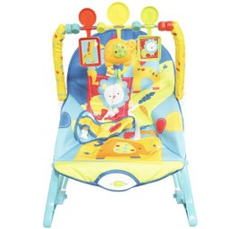 Cadeira Cadeirinha Bebê Descanso Vibratória Musical com Balanço Menino Azul Importway BW-094AZ - 3