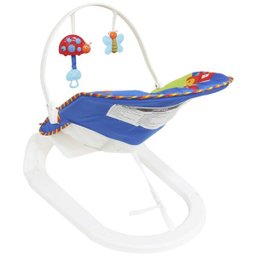 Cadeira Cadeirinha Bebê Descanso Vibratória Musical Brinquedos Menino Azul Importway Bw-095az - 6