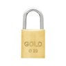 4 Cadeado Gold Latão Anti micha Linha Yale 20MM Trava Dupla - 4