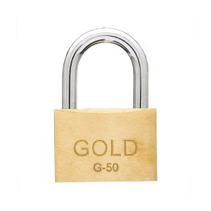 Cadeado Gold Latão Linha Yale 50MM Trava Dupla Anti micha