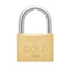 2 Cadeado Gold Latão Linha Yale 40MM Trava Dupla Anti micha - 4