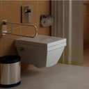 Ver imagem 2 de Barra de Apoio Inox Cromado Rebatível 28X60cm Acessibilidade