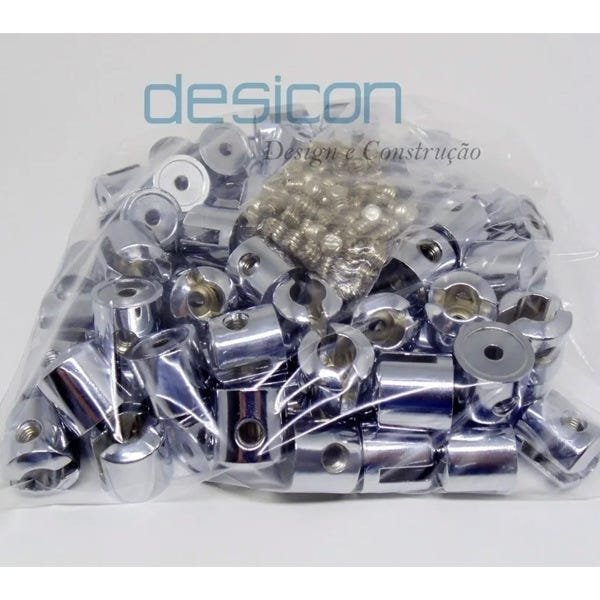 50 Suporte Fenda Compacta Premium Para Prateleira De Vidro Espessura : 10mm - 4