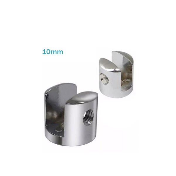50 Suporte Fenda Compacta Premium Para Prateleira De Vidro Espessura : 10mm - 1