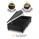 Ver imagem 6 de Conjunto Box Baú Preto Luanda Branco Espuma D28 Solteiro 96x203x69 - King House