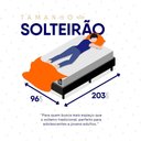 Ver mais imagens de Conjunto Box Baú Preto Luanda Branco Espuma D28 Solteiro 96x203x69 - King House