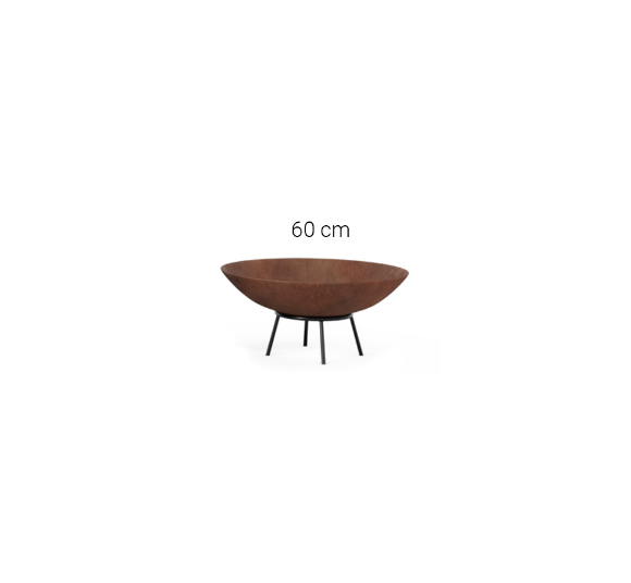 TACHO LAREIRA FOGO DE CHÃO CORTEN 60CM ALTA QUALIDADE - 2