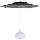 Ver imagem 1 de Ombrelone Guarda Sol 3,00 Metros de Madeira com Base Preto