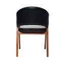 Ver imagem 3 de Cadeira Sala de Jantar Premium com Braço Madeira Maciça Movellu Home