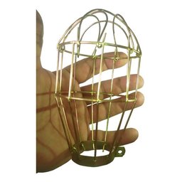 Gaiola Em Arame Média P/ Pendentes De Luz - 3