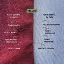 Ver imagem 4 de Almofada Redonda Veludo Premium 35cm Decorativa com Zíper e Enchimento - Bordo
