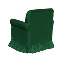 Ver imagem 3 de Poltrona Amamentação com Balanço + Puff Laura Veludo Verde