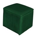 Ver imagem 5 de Poltrona Amamentação com Balanço + Puff Laura Veludo Verde