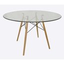 Ver imagem 1 de Tampo Redondo de Vidro Temperado Incolor para Mesa 80cm 6mm