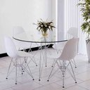 Ver imagem 2 de Tampo Redondo de Vidro Temperado Incolor para Mesa 80cm 6mm