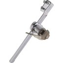 Ver imagem 1 de Fechadura jacaré cromada para vitrine ou freezer