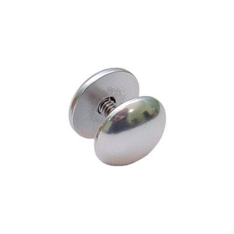 Botão Duplo em Metal para Acabamento de Vidros e Espelhos - 4 Unidades