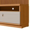 Ver imagem 5 de Conjunto Painel Ripado Betina com 1 Rack Nature e Off White 180x198 cm - D’Rossi