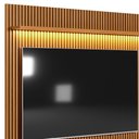 Ver imagem 4 de Conjunto Painel Ripado Betina com 1 Rack Nature e Off White 180x198 cm - D’Rossi
