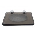 Ver imagem 1 de Saboneteira Porta Sabonete Retangular Parede Vidro Fumê