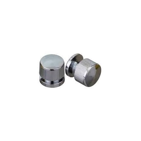Botão Francês em Metal Zamac Cromado Suporte para Espelhos - 4 Unidades