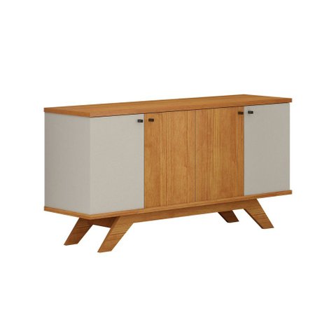 Buffet Ilhéus 150cm 4 Portas 1 Gaveta Cinamomo/Off White