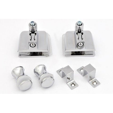 Kit 3 Janela de Correr 4 Folhas Com Trinco