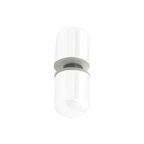 Puxador para box de banheiro ou janela de vidro temperado abs branco