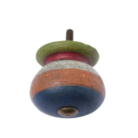 Puxador Porta Madeira Detalhes Colorido Besha