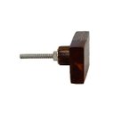 Ver imagem 4 de Kit 6 Puxadores Acrílico Ambar com Acab. Madeira 3x3x5cm