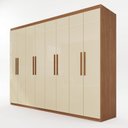 Ver imagem 2 de Guarda-Roupa Casal 8 Portas 4 Gavetas Titanium