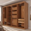 Ver imagem 5 de Guarda-Roupa Casal 8 Portas 4 Gavetas Titanium