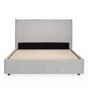 Ver imagem 1 de Cama Estofada Calla Queen 122 Cm X 180 Cm Cinza