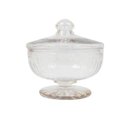 Ver imagem 1 de Vaso C Tampa Pashmina Vidro Transparente Besha