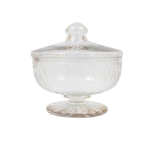 Vaso C Tampa Pashmina Vidro Transparente Besha