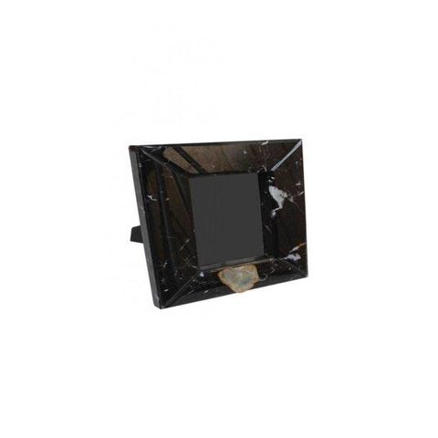Porta Retrato Pashmina Espelhoblk Mrbl Preto Besha