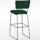 Ver imagem 7 de Kit 02 Banquetas para Cozinha Sala de Jantar Base em Aço Allana L02 Suede Verde Musgo - Lyam Decor