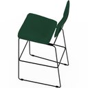 Ver mais imagens de Kit 02 Banquetas para Cozinha Sala de Jantar Base em Aço Allana L02 Suede Verde Musgo - Lyam Decor