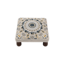 Ver imagem 7 de Banqueta Pashmina Madeira Estofada C Bordado Branco Besha A22XL39XC39