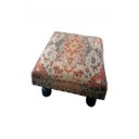 Ver imagem 1 de Banqueta Pashmina Madeira Digital Print Laranja Besha