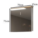 Ver imagem 3 de Armário de Banheiro 70cm 02 Portas com Espelho Ref 710 - Branco/Itapuã